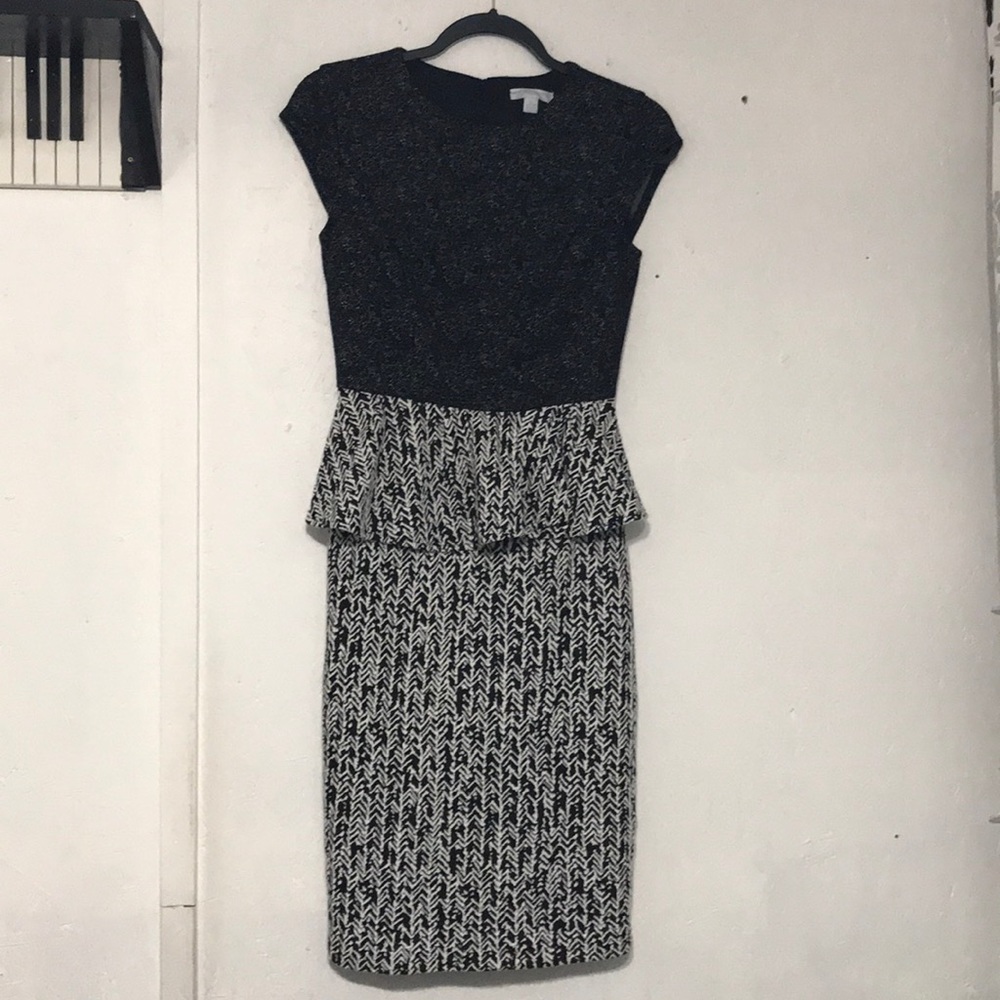 Black and White Patterned Dress